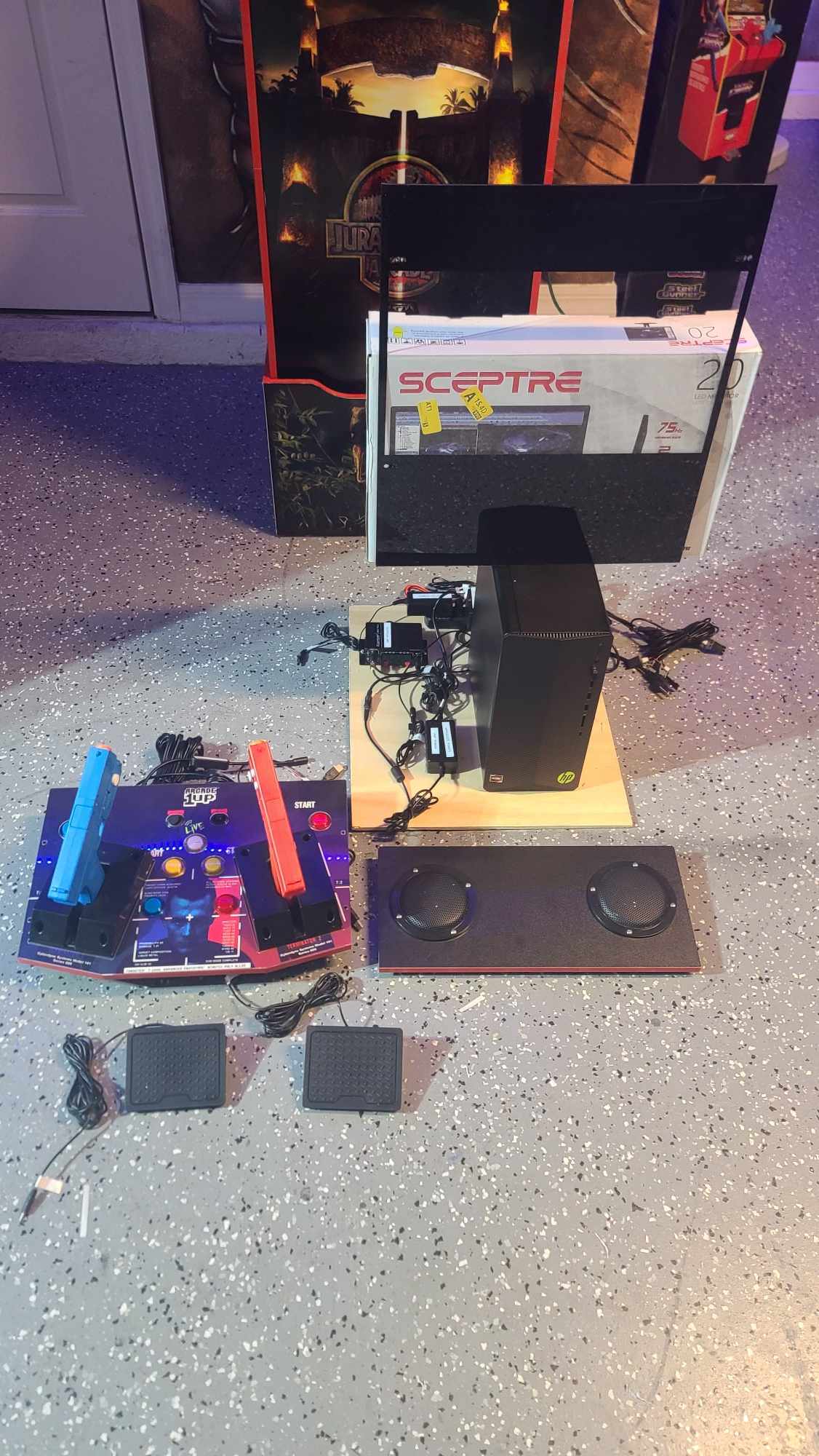 Terminator 2 Arcade 1up Retroshooter Light Gun Premium Mod Kit with pedals (435 light gun games)